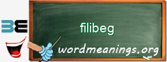 WordMeaning blackboard for filibeg